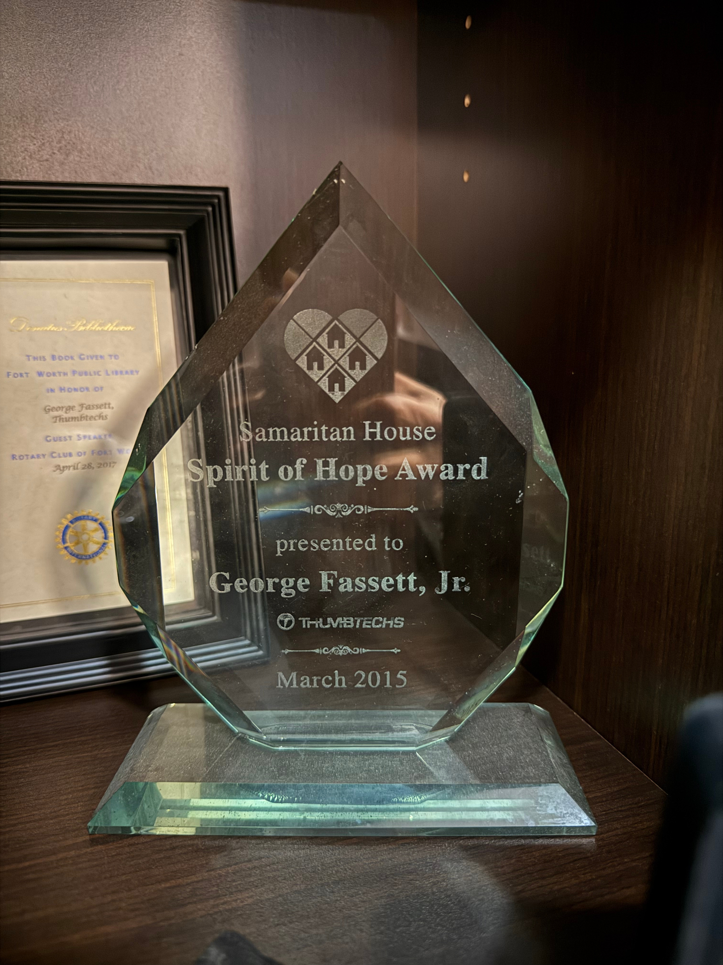 2015 Samaritan House Spirit of Hope Award