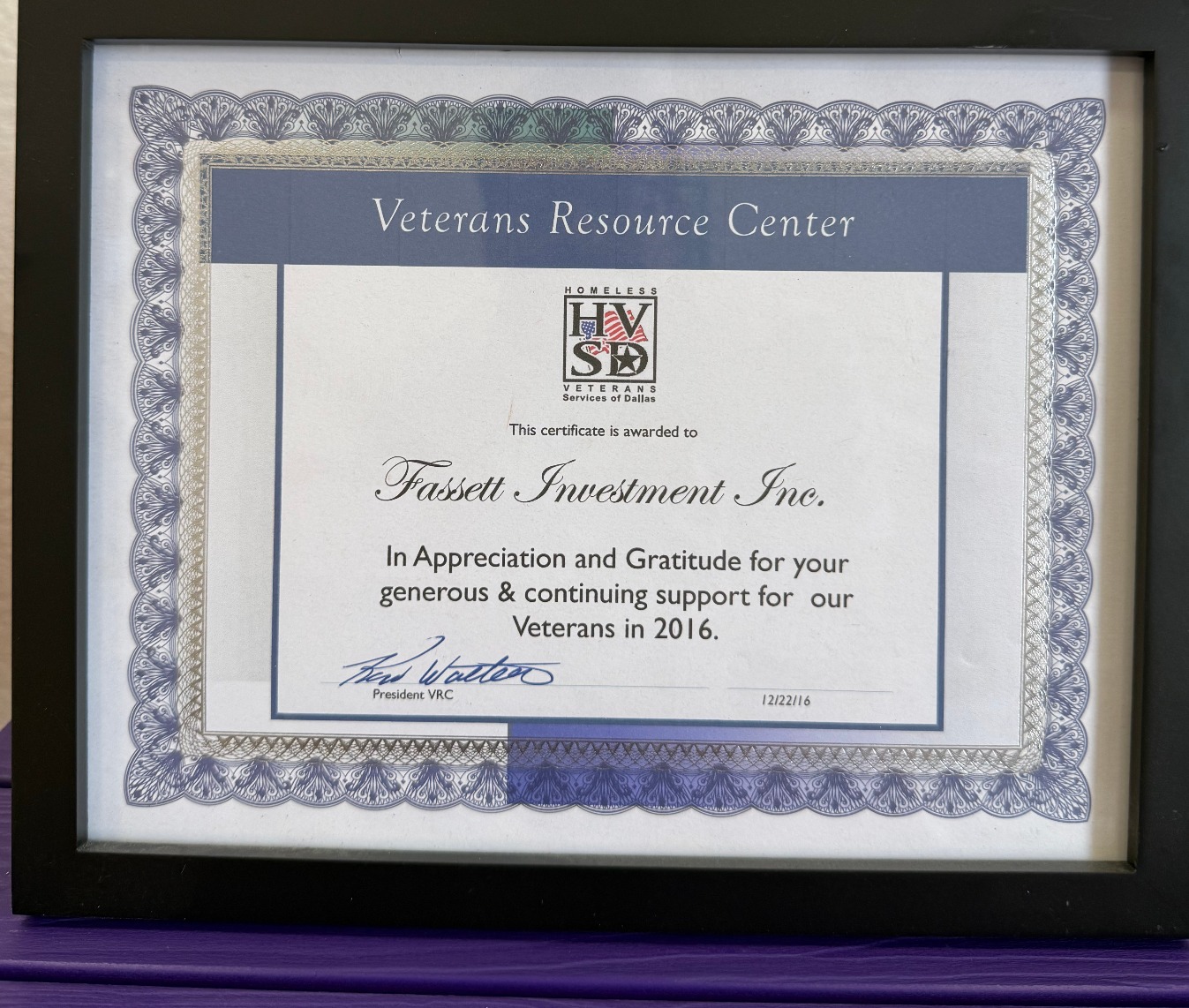 Homeless Veterans Services of Dallas