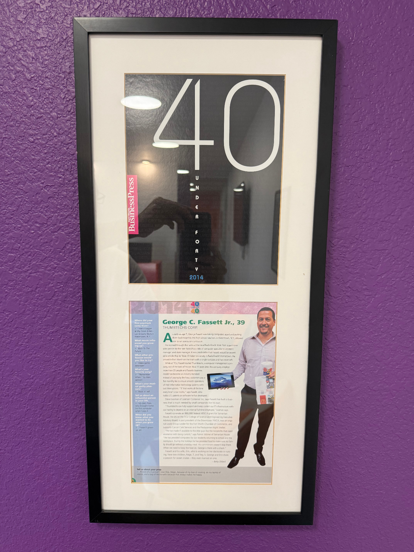 2014 Fort Worth Business Press 40 Under 40 Feature