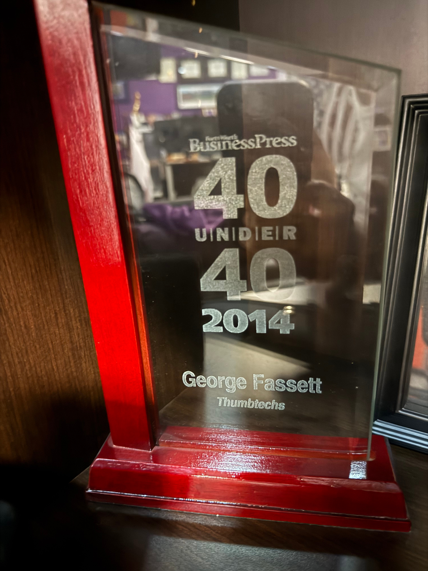 2014 Fort Worth Business Press 40 Under 40 Award
